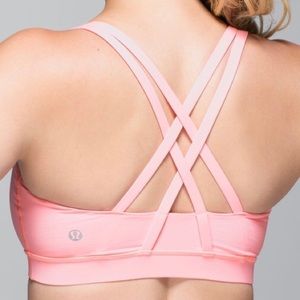 Lululemon Energy Bra Bleached Coral size 4
